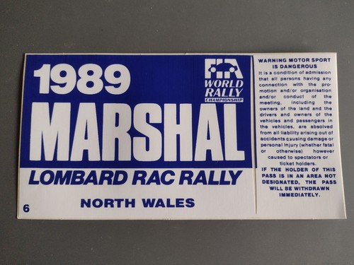 Lombard rac rally - rally, sticker