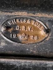 Vintage 1926 Ballot Box Government Voting Box Storage Bedside Table King George