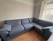 Next Large Corner Sofa Light Grey