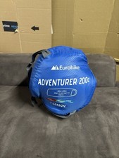 Eurohike Adventurer 200c Sleeping Bag Lightweight Camping Carry Sack Blue
