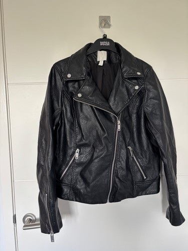 Black faux leather - black,