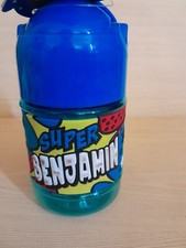 Super Benjamin Superhero Travel Spill Proof Drinks Bottle Container NEW BPA Free