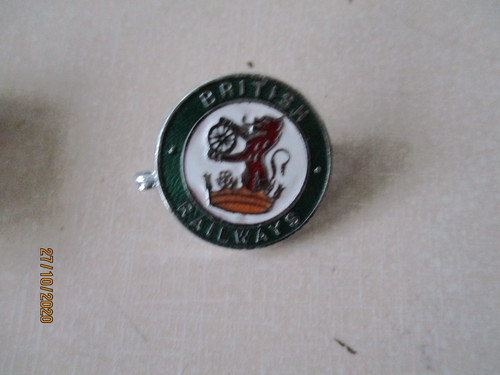 Enamel railway badge british - enamel,