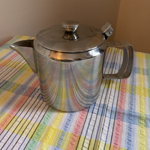 Stainless steel retro - steel, teapot