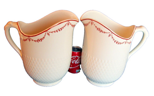 Pair mintons pottery jugs - ,