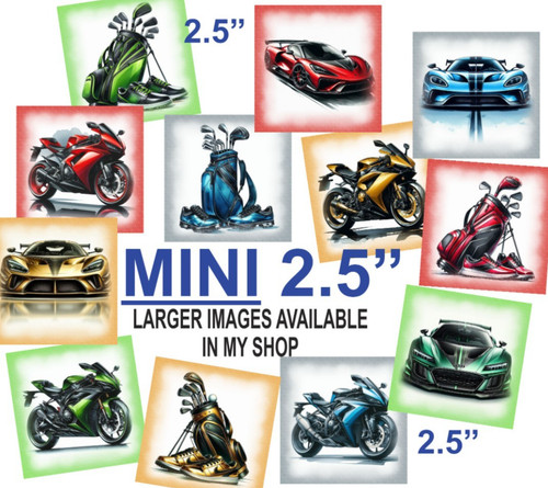 Mini card toppers - 12,