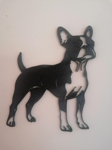 Boston terrier silhouette wall - terrier,