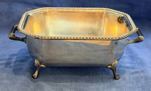 Vintage silverplate footed - silverplate,