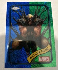 Wolverine 2025 Topps Chrome Marvel /199 Blue Green Shimmer SP 