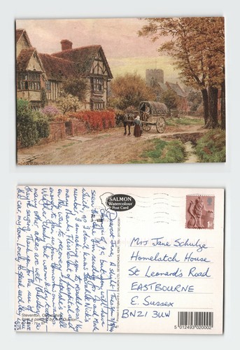 Vintage postcard steventon - vintage,