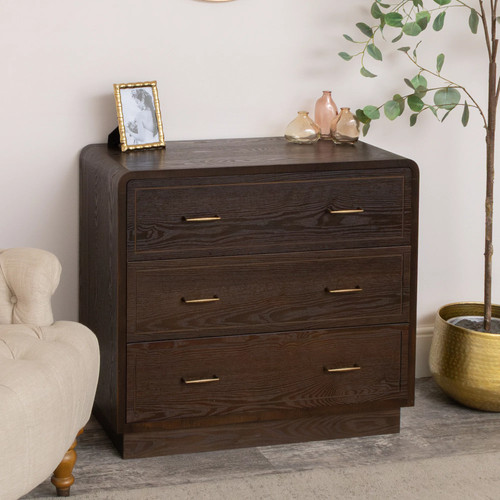 Drawer dark wood chest - drawer,