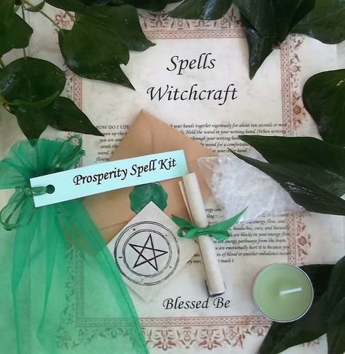 Prosperity spell kit votive - prosperity,