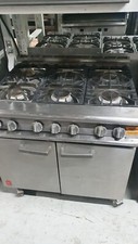Natural Gas  Falcon 6 Burner Dominator Plus Oven Range/ Cooker / Commercial