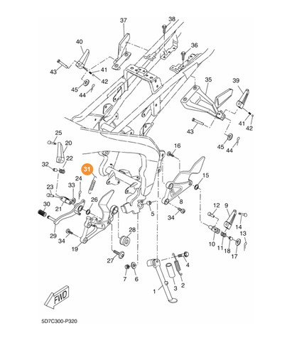 Orig return spring - orig,