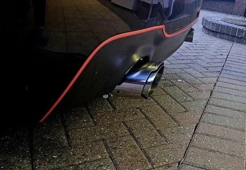 Stainless steel akrapovic - 2, x