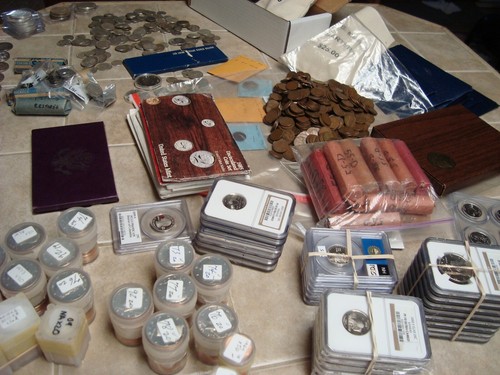 Big collection coins see - coins,
