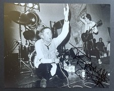 John Lydon Authentic Hand Signed 10x8 Photo Original Sex Pistols Steve Jones PiL
