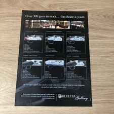 GUNS90 MAGAZINE ADVERT 12X9 BERETTA GALLERY – 300 GUNS IN STOCK