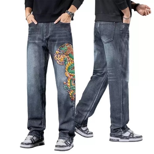 Men blue denim - men's, stretch