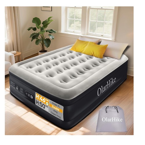 Double inflatable air bed with - inflatable,