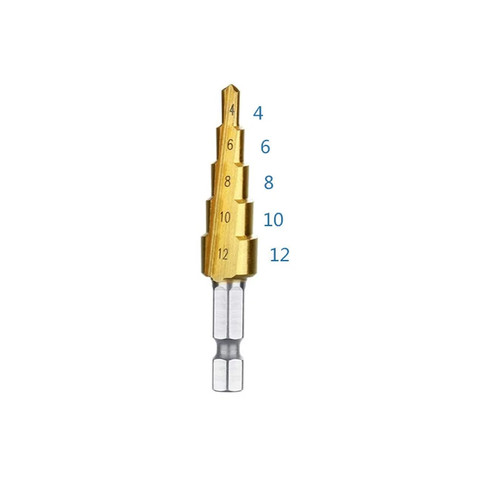 Hss titanium coated spiral - hss, titanium-coated