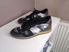 Valentino Garavani Rockrunner Trainers UK 9 – Suede Leather Stud Detail