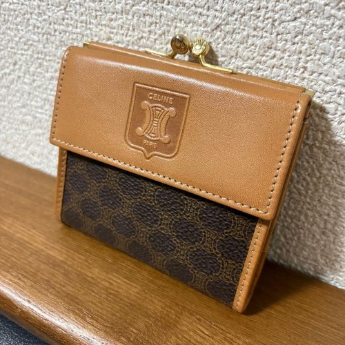 Celine vintage wallet macadam - celine,