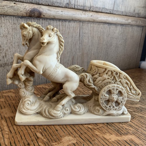 Vintage roman chariot horses - vintage,