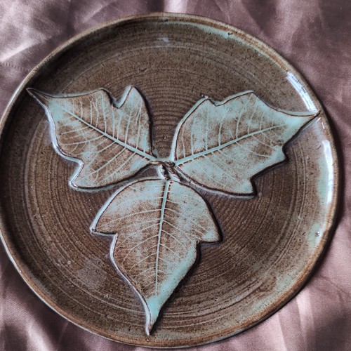 Studio pottery autumn leaf - studio,