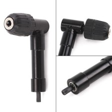 RIGHT ANGLE 90° ANGLED DRILL ATTACHMENT ADAPTER ALUMINIUM METAL KEYLESS CHUCK UK