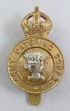 Military K/C Bi-Metal Cap Badge Army Catering Corps British Army