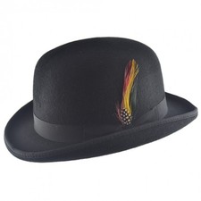 Men’s Black Wool Bowler Hat