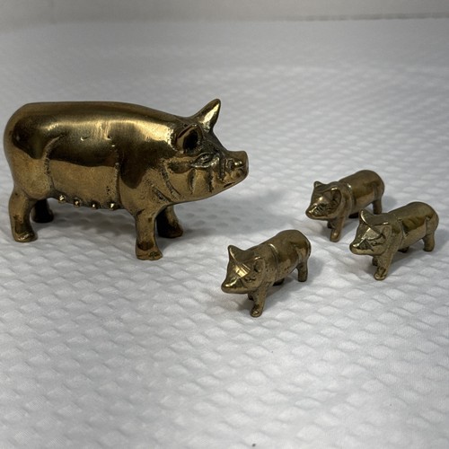 Vtg brass pig - vtg,