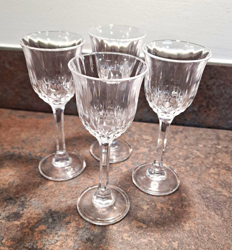 Set clear cut glass - set,