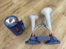 Vintage Maserati V.12 Twin Air Horn Electro-Compressor Made In Italy Barn Find