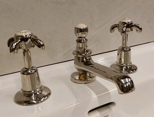 Fired earth nickel bathroom - fired,
