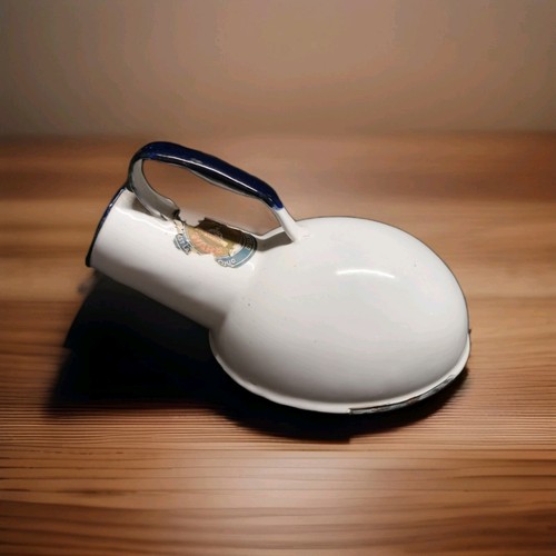 Vtg white enamel - enamel, metal