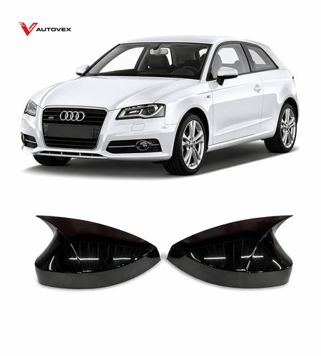 Gloss black wing mirror cap - black,