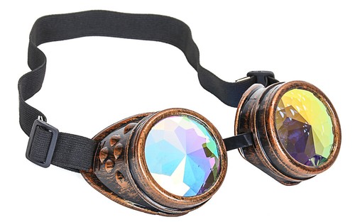 Copper kaleidoscopic goggles - copper,