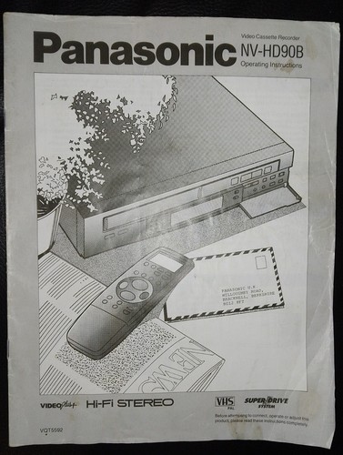 Panasonic hd90b vcr video - nv-hd90b,