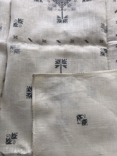 Vintage spanish linen ivory - spanish,
