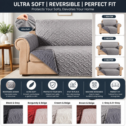 Reversible sofa slip covers - reversible,
