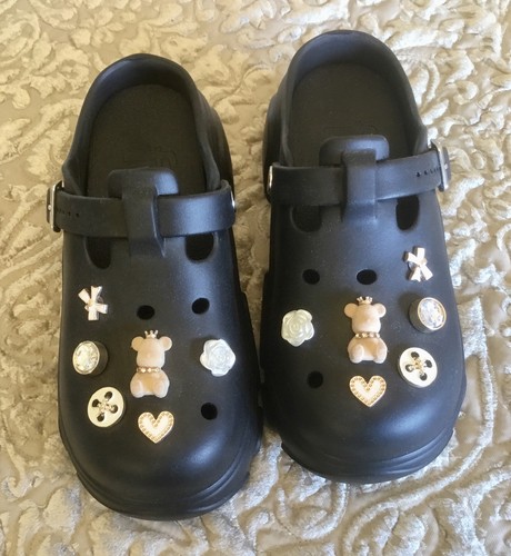 Black croc style - black,
