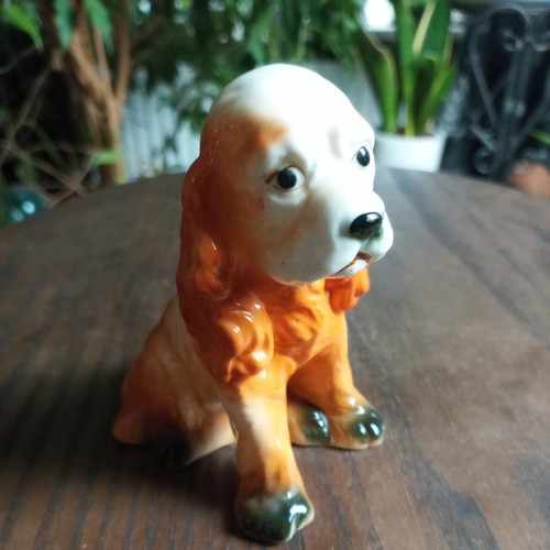Vintage spaniel dog - spaniel, ceramic
