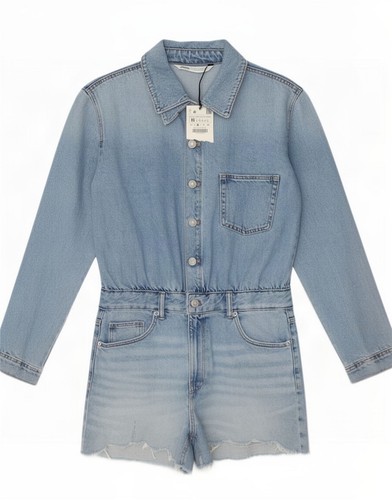 Zara womens denim playsuit - zara,