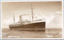 RPPC Antique Postcard RMS Orita Launch 1902 Scrapped WWI Ship