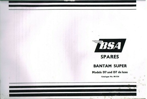 Bsa bantam d7 deluxe - bsa,