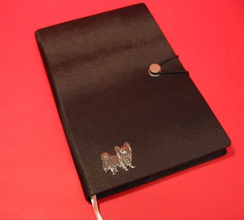 Papillon dog black note - papillon,