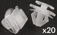 20x TRIM CLIPS For PEUGEOT 206 306 FRONT BUMPER INSERT MOULDING RADIATOR GRILLE