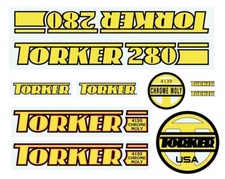 Torker Pro 280 decal set -Old
